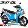 Decal Stiker Vario 125/150 Esp WHITE CLICK Version BLUE
